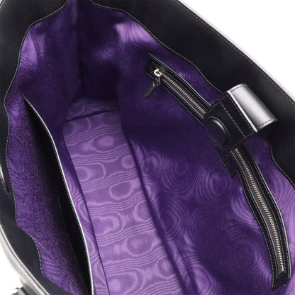 Gucci GG Matelasse Tote Large Shoulder Bag Nylon Leather Black — view 7