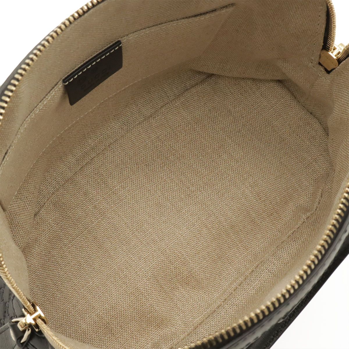 Gucci Micro Guccissima Mini Bag 2-Way Leather Black Gold — view 7