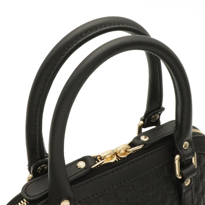 Gucci Micro Guccissima Mini Bag 2-Way Leather Black Gold — view 4