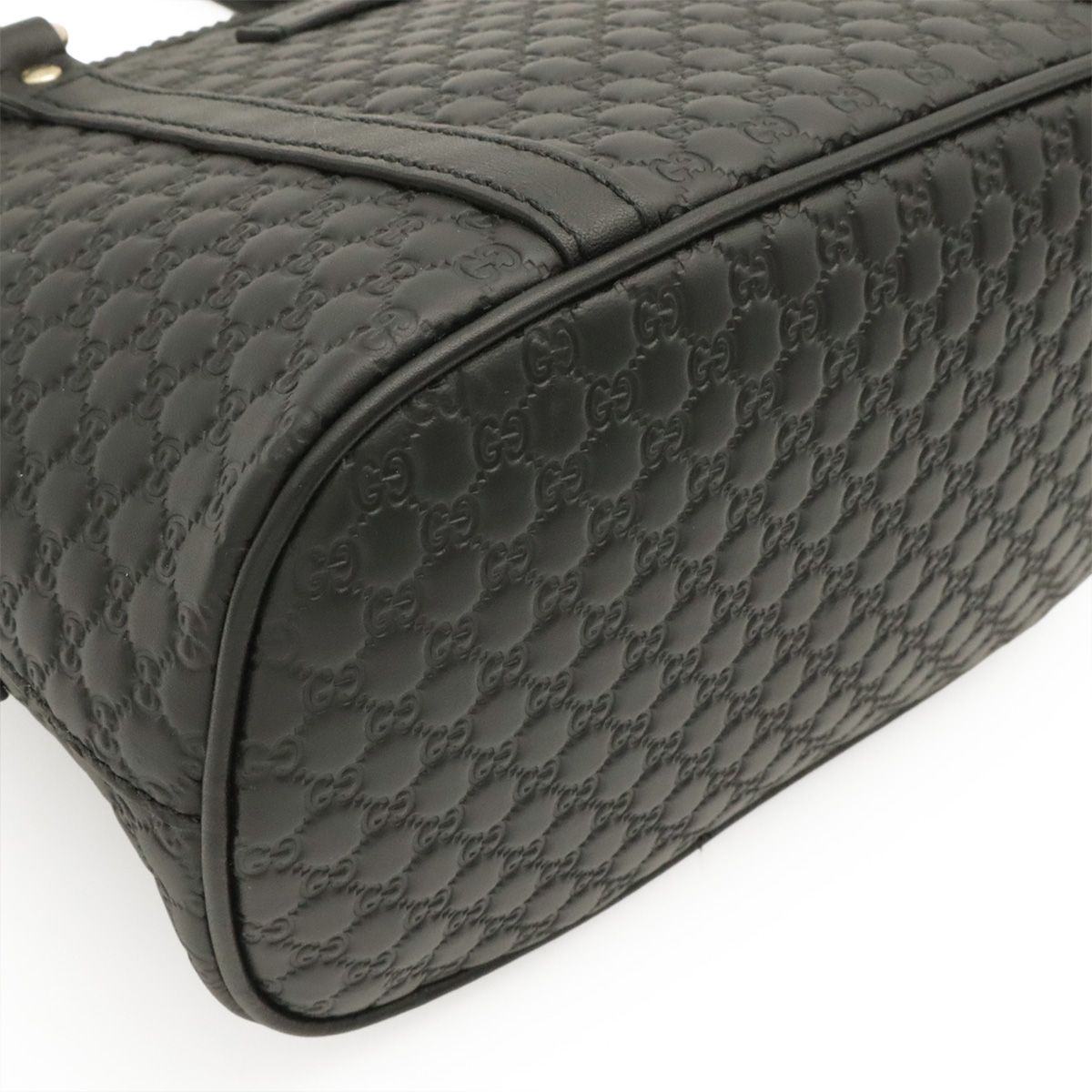 Gucci Micro Guccissima Mini Bag 2-Way Leather Black Gold — view 3
