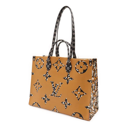 Louis Vuitton Monogram Jungle Giant On The Go GM Tote 2-Way Shoulder Bag Ivory — view 2
