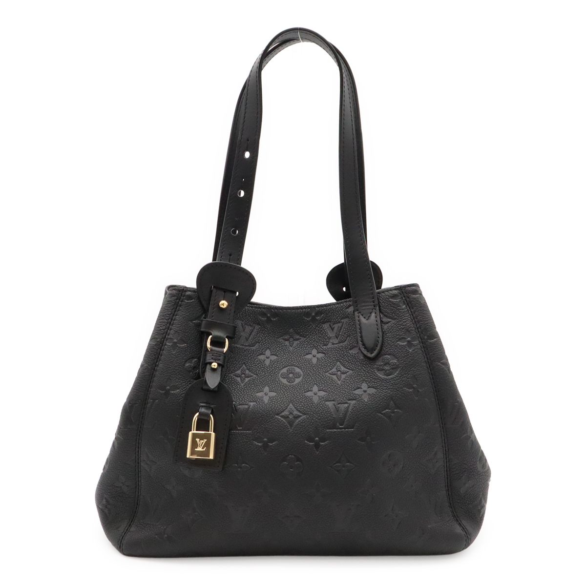 Louis Vuitton Monogram Empreinte All in One PM Shoulder Bag Tote Noir Black