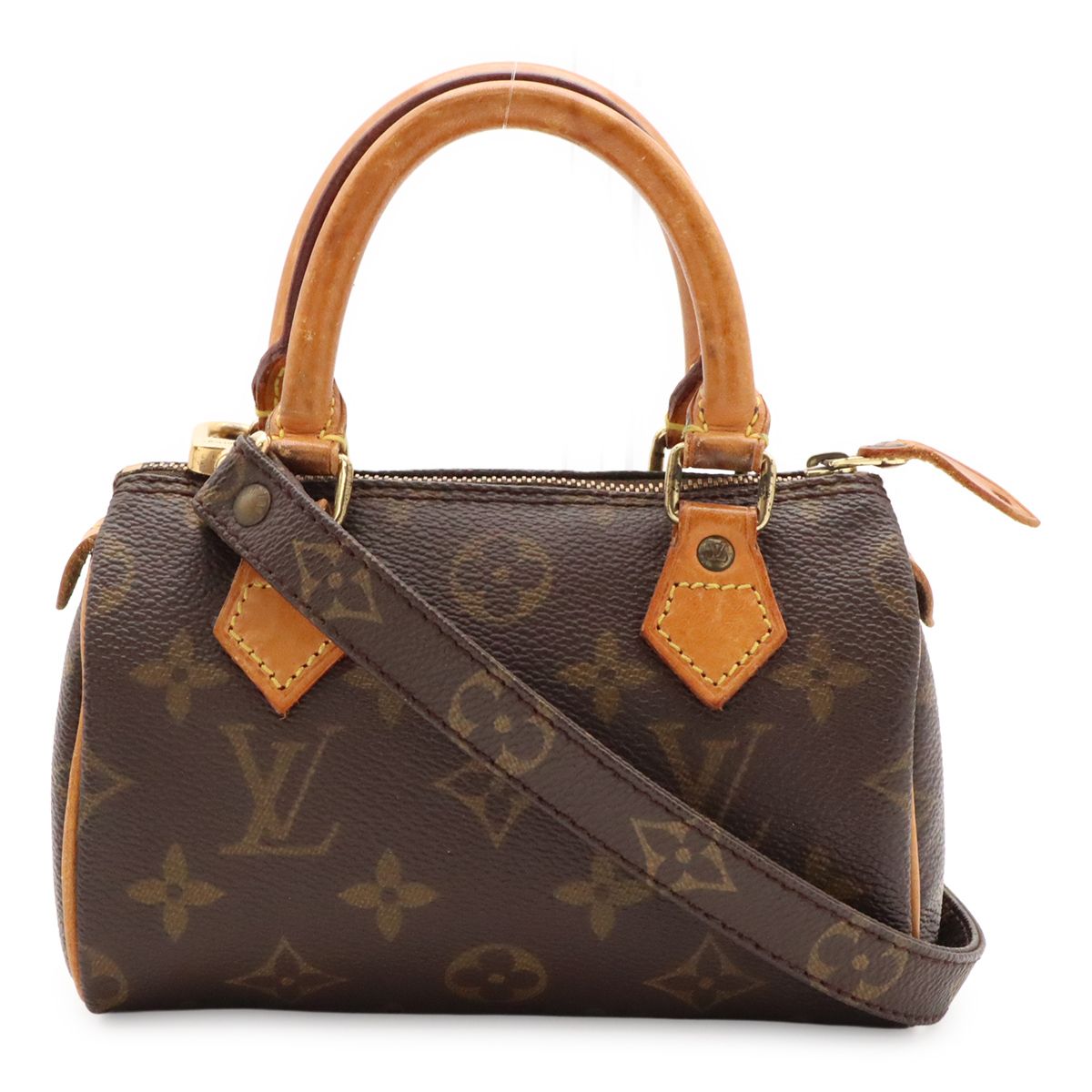 Louis Vuitton Monogram Mini Speedy Mini Bag Pouch Case 2-Way