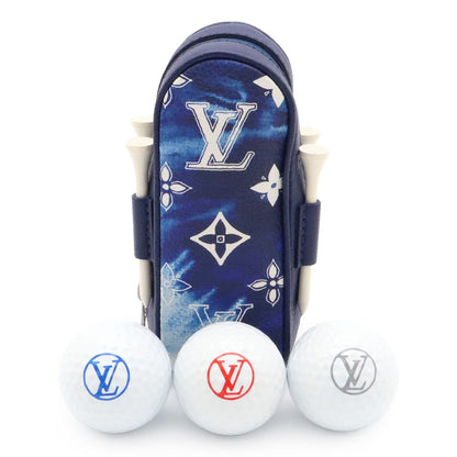 Louis Vuitton Monogram Bandana Golf Set Andrews Ball Case Pouch GI