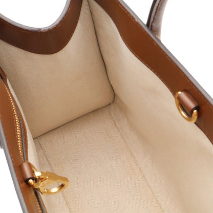 Gucci GG Small Tote Supreme 2-Way Shoulder Bag Crossbody Ivory Brown — view 8