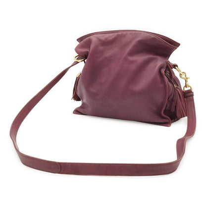 Loewe Flamenco Shoulder Bag Pochette Crossbody 2-Way Drawstring Fringe Tassel — view 2