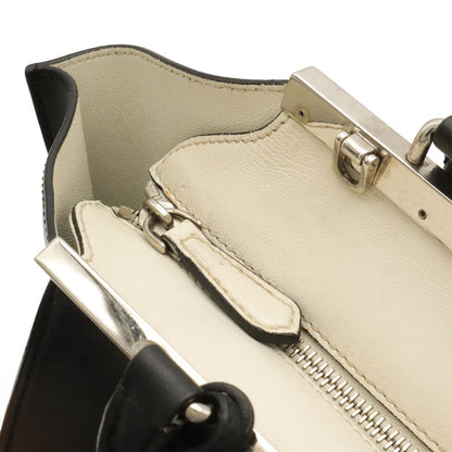 Fendi 2-Way Shoulder Bag Leather Black Silver — view 6