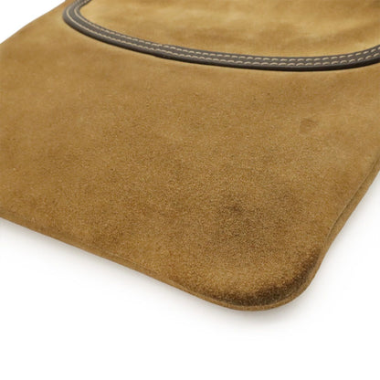 Loewe Vintage Anagram Shoulder Bag Pochette Crossbody Suede Leather Light Khaki — view 3