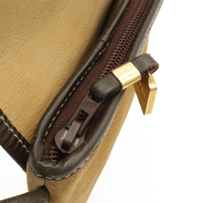 Loewe Vintage Anagram Shoulder Bag Pochette Crossbody Suede Leather Light Khaki — view 5