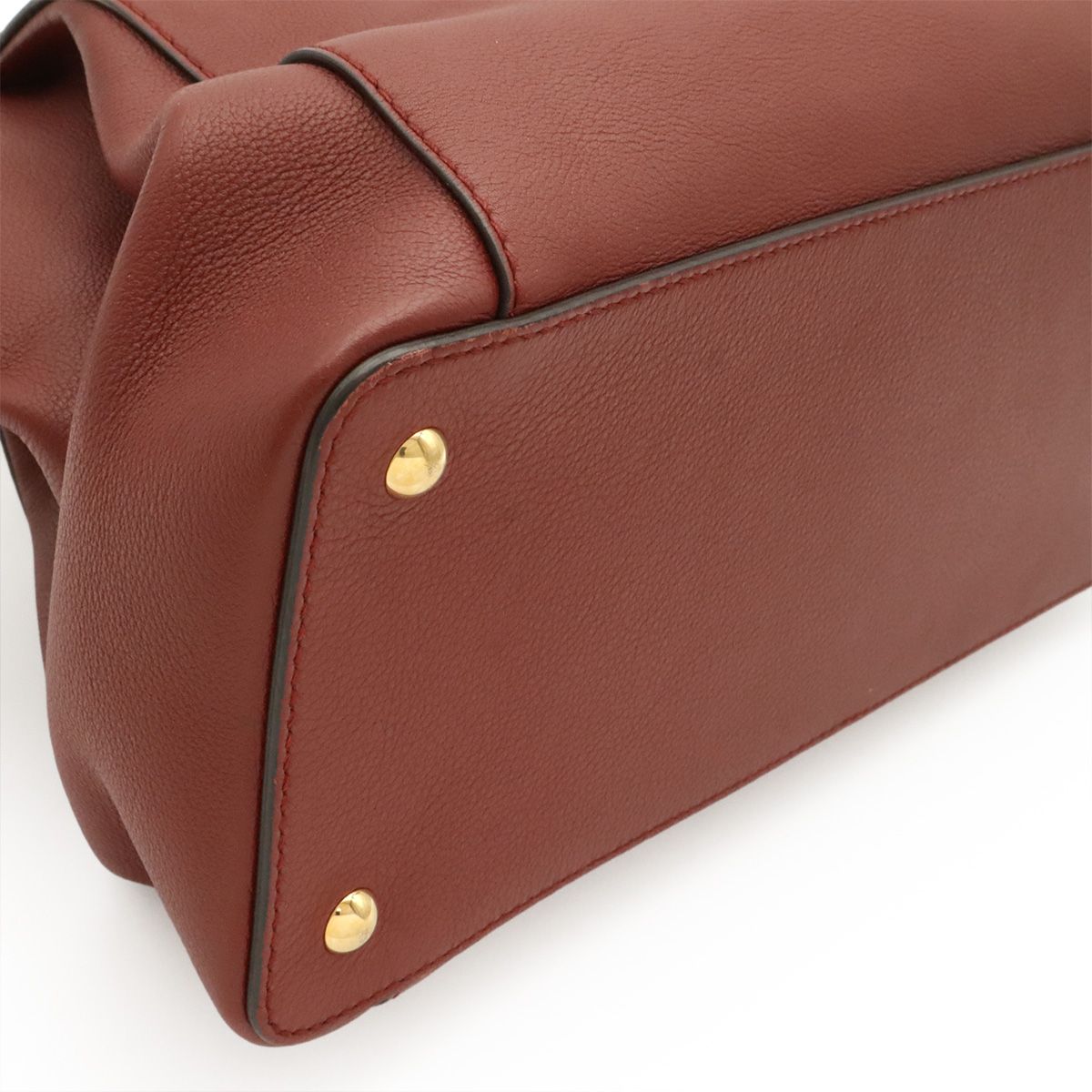 Cartier C de Cartier 2-Way Shoulder Bag Crossbody Leather Bordeaux Gold — view 3