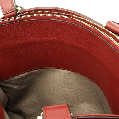 Cartier C de Cartier 2-Way Shoulder Bag Crossbody Leather Bordeaux Gold — view 6