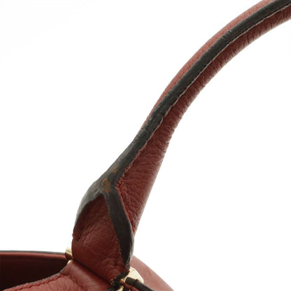 Cartier C de Cartier 2-Way Shoulder Bag Crossbody Leather Bordeaux Gold — view 4