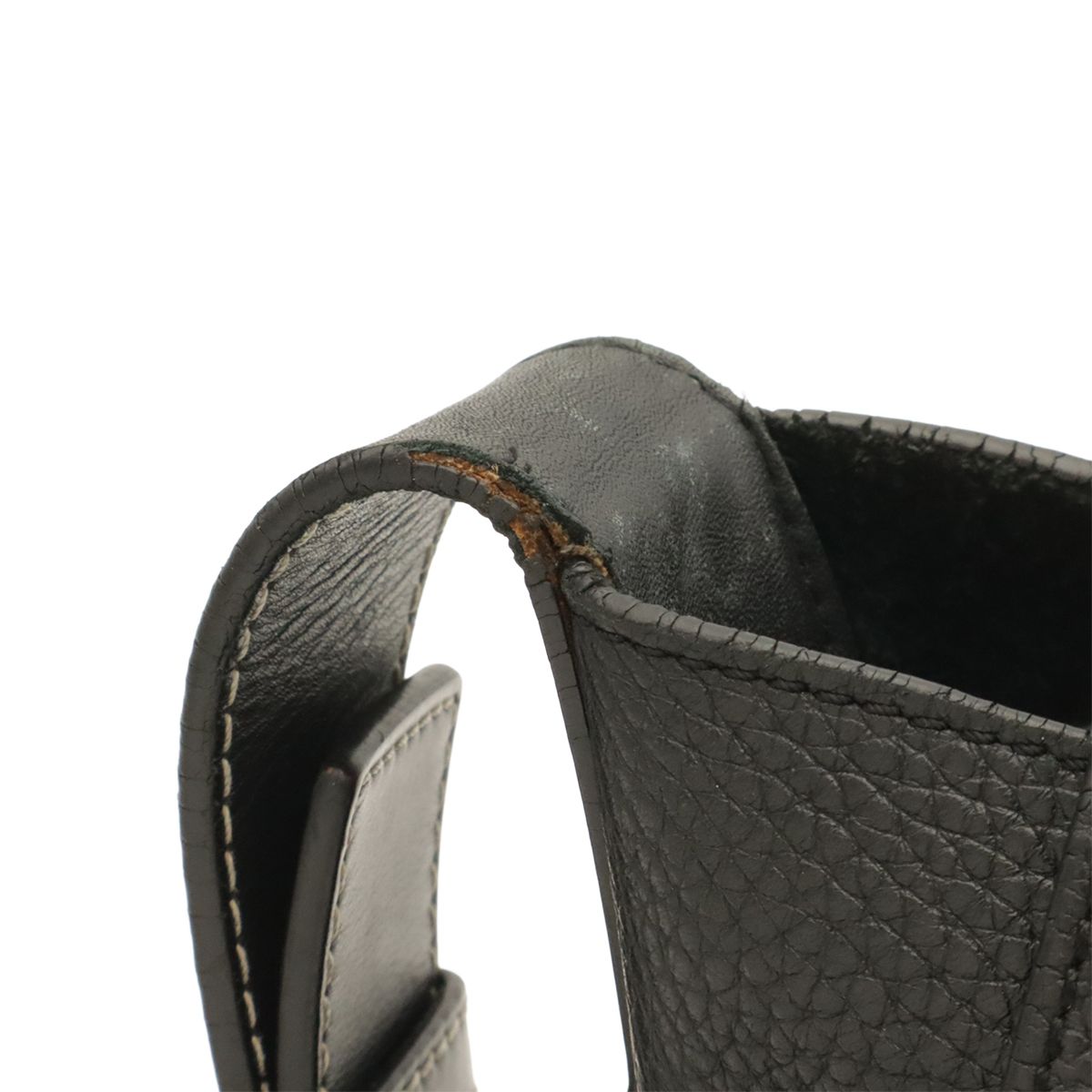 Loewe Anagram Belt Collection Messenger Shoulder Bag Leather Black Silver — view 6