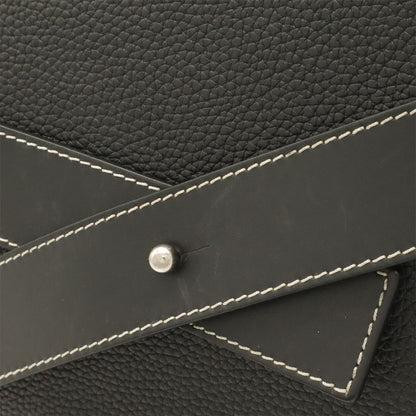 Loewe Anagram Belt Collection Messenger Shoulder Bag Leather Black Silver — view 5