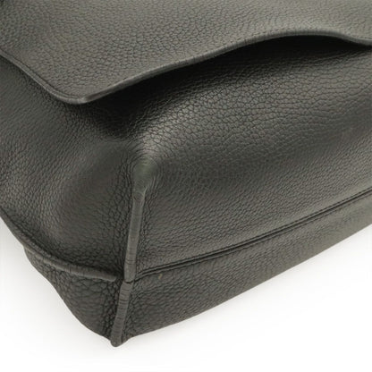 Loewe Anagram Belt Collection Messenger Shoulder Bag Leather Black Silver — view 3