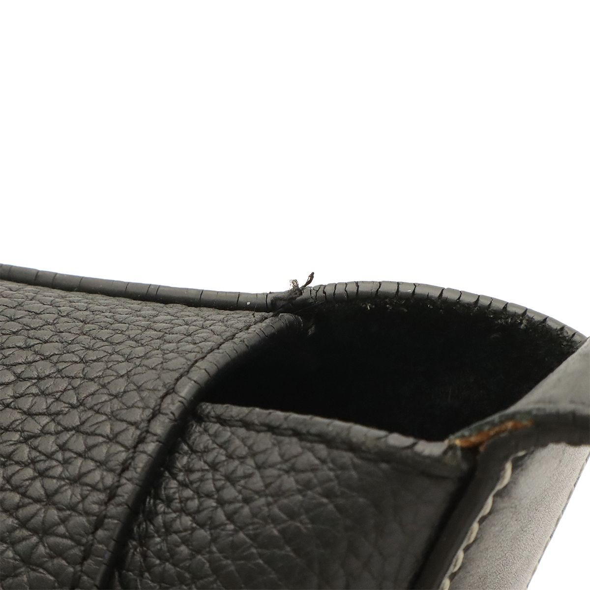 Loewe Anagram Belt Collection Messenger Shoulder Bag Leather Black Silver — view 4