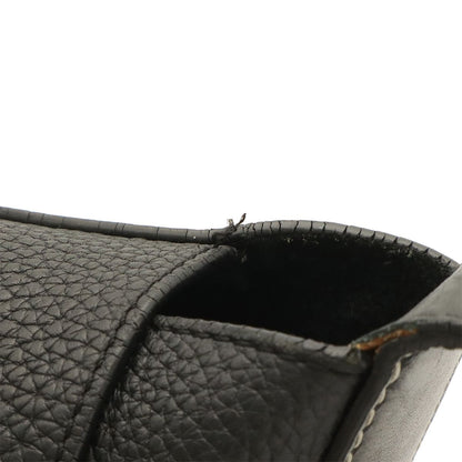 Loewe Anagram Belt Collection Messenger Shoulder Bag Leather Black Silver — view 4