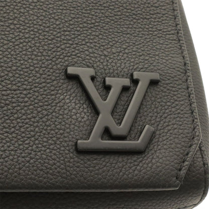 Louis Vuitton LV Aerogram Takeoff Messenger Shoulder Bag Leather Noir Black — view 5