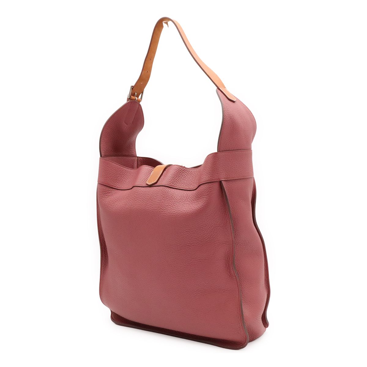 Hermes Marwari GM Shoulder Bag Taurillon Clemence Leather Rosewood Pink — view 2