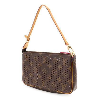 Louis Vuitton Monogram Perfo Pochette Soir Pouch Handbag Fuchsia — view 2