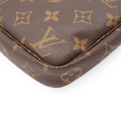 Louis Vuitton Monogram Pochette Soir Pouch Handbag Party — view 3