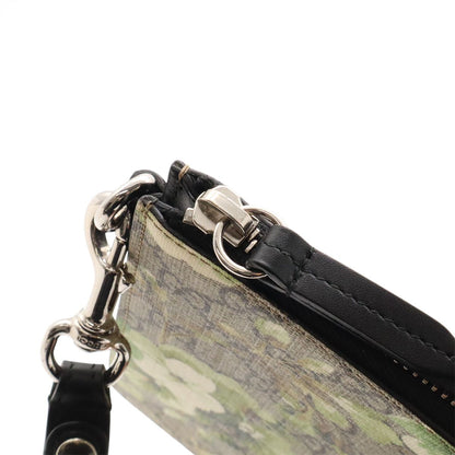 Gucci GG Blooms Supreme Clutch Flower Floral Pattern Leather Khaki Beige Green — view 5