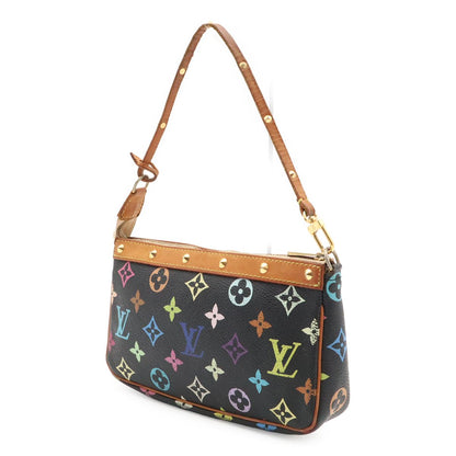 Louis Vuitton Monogram Multicolor Pochette Soir Pouch Case Noir Black — view 2