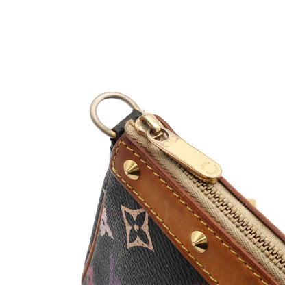 Louis Vuitton Monogram Multicolor Pochette Soir Pouch Case Noir Black — view 5