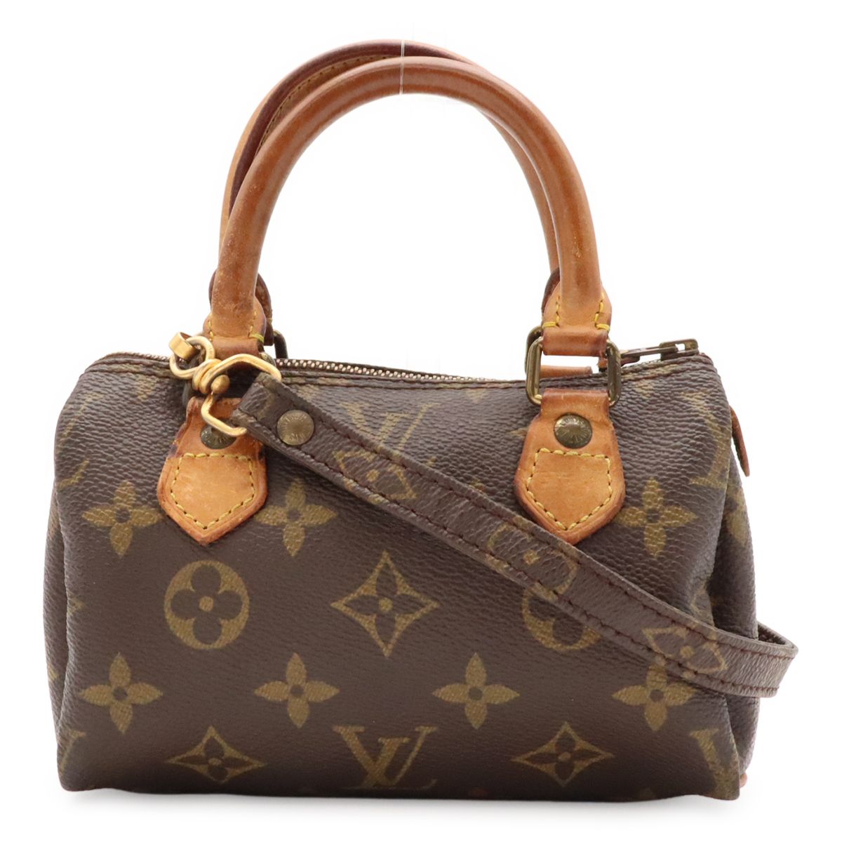 Louis Vuitton Monogram Mini Speedy Mini Bag Pouch Case 2-Way