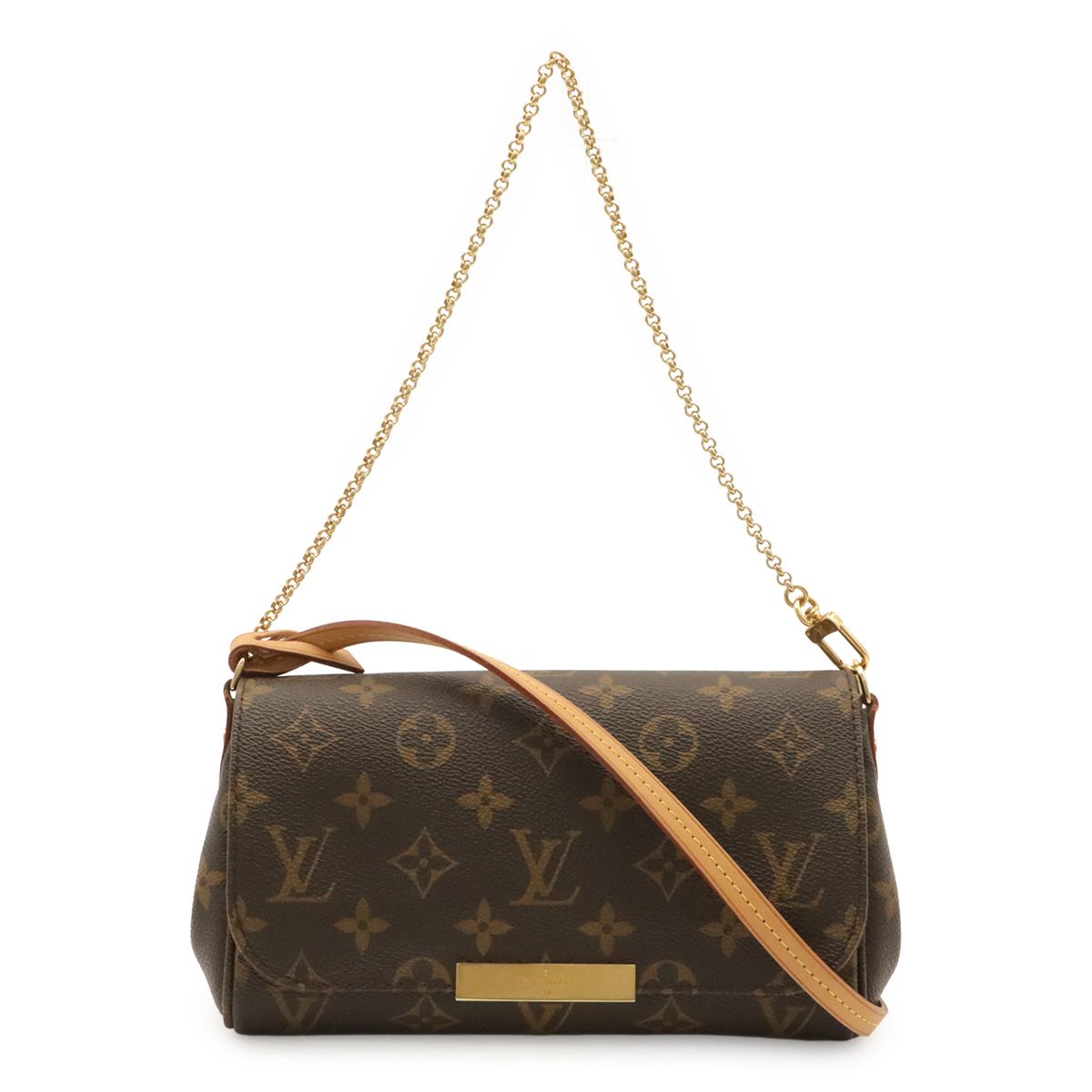 Louis Vuitton Monogram Favorite PM Shoulder Bag Crossbody 2-Way Clutch Pouch
