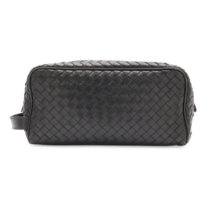 Bottega Veneta Intrecciato Clutch Leather Black