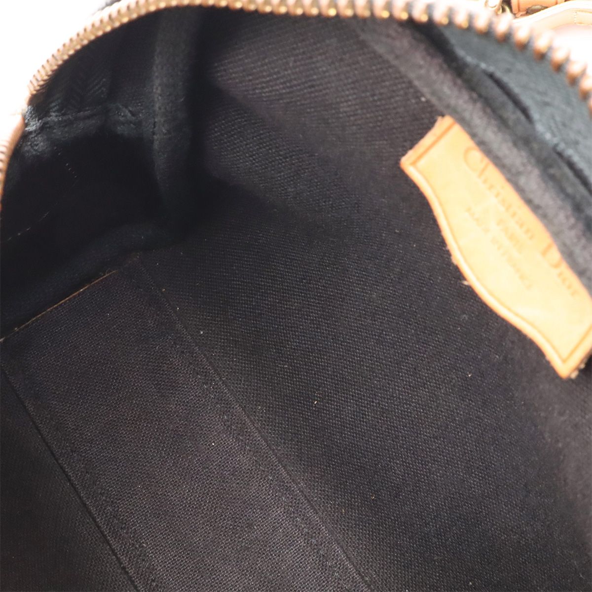 Dior Trotter Shoulder Bag Pochette Crossbody Leather Charcoal Gray Beige — view 7
