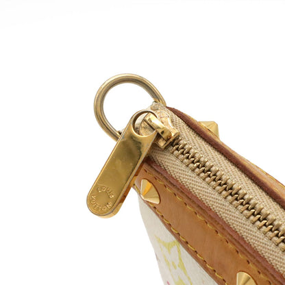 Louis Vuitton Monogram Multicolor Pochette Soir Pouch Party Blanc White — view 7