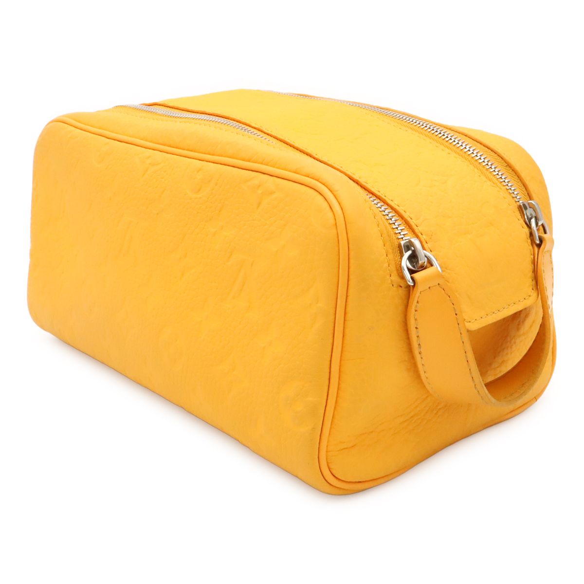 Louis Vuitton Monogram Taurillon Doppelganger Clutch Handbag Pouch Saffron — view 2