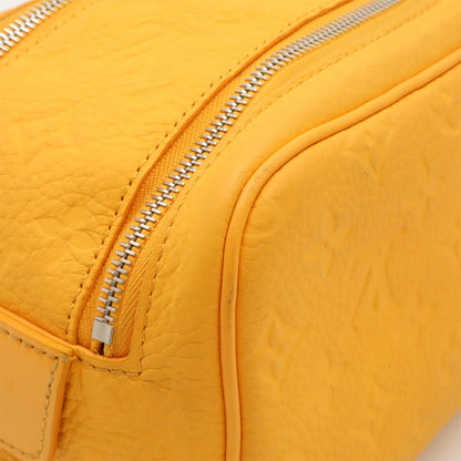 Louis Vuitton Monogram Taurillon Doppelganger Clutch Handbag Pouch Saffron — view 8
