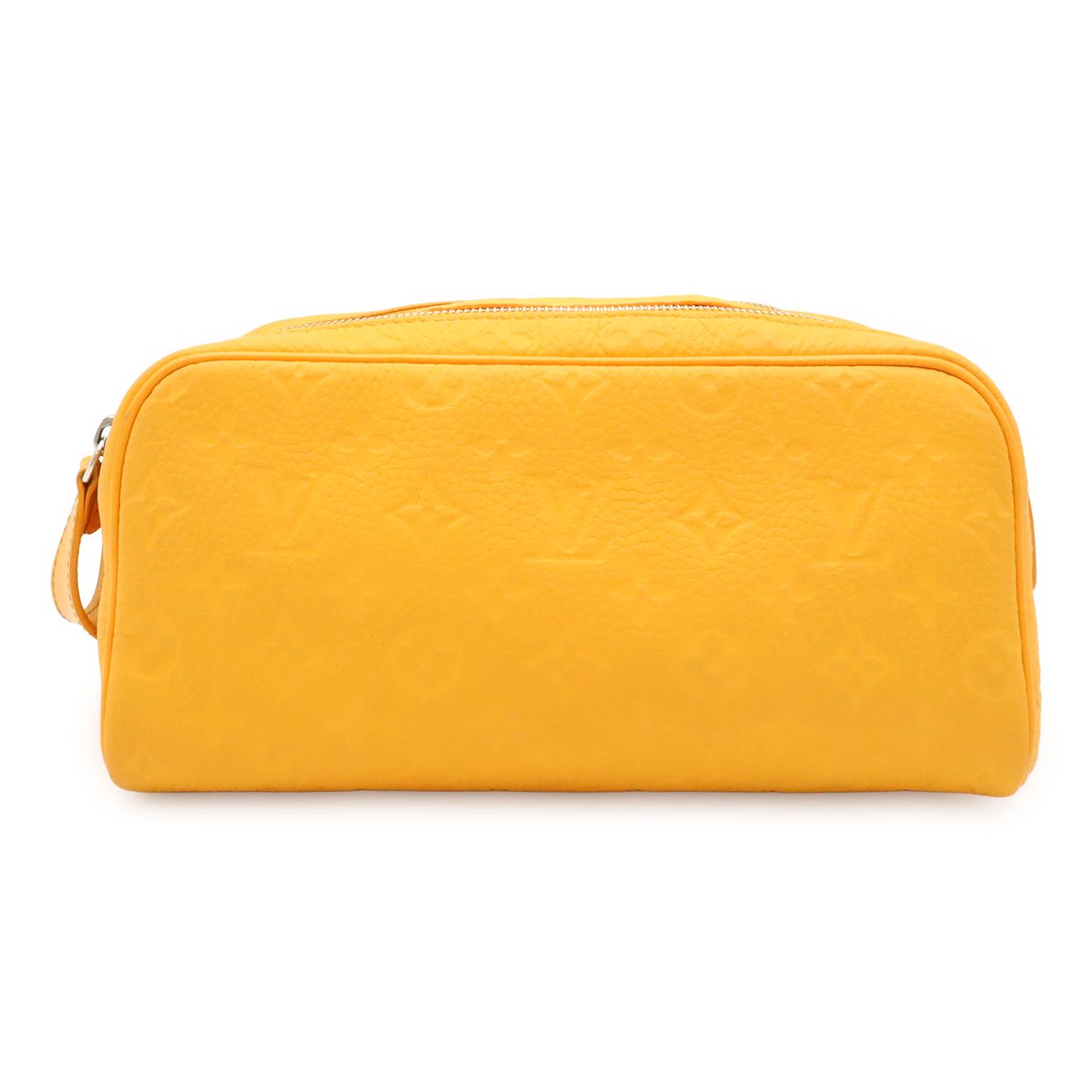 Louis Vuitton Monogram Taurillon Doppelganger Clutch Handbag Pouch Saffron