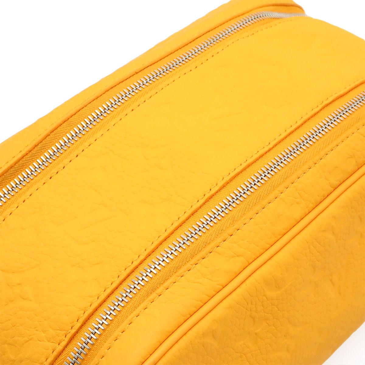 Louis Vuitton Monogram Taurillon Doppelganger Clutch Handbag Pouch Saffron — view 5