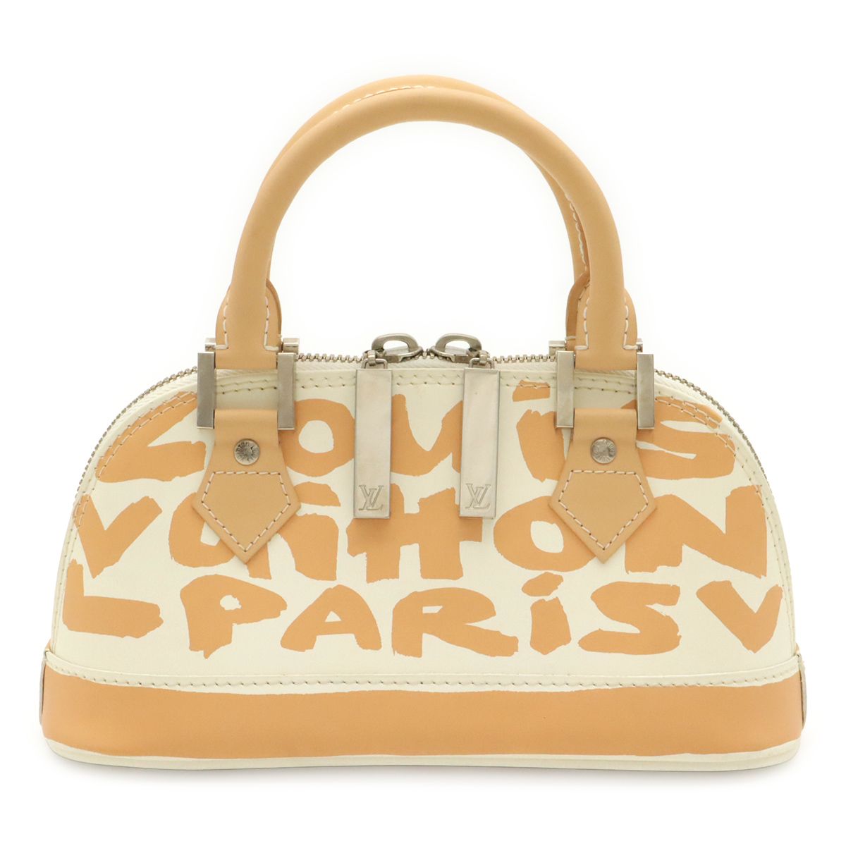 Louis Vuitton Graffiti Alma PM Mini Bag Leather Beige