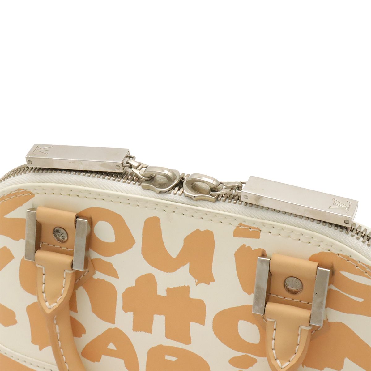 Louis Vuitton Graffiti Alma PM Mini Bag Leather Beige — view 6