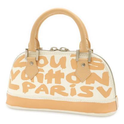 Louis Vuitton Graffiti Alma PM Mini Bag Leather Beige — view 2