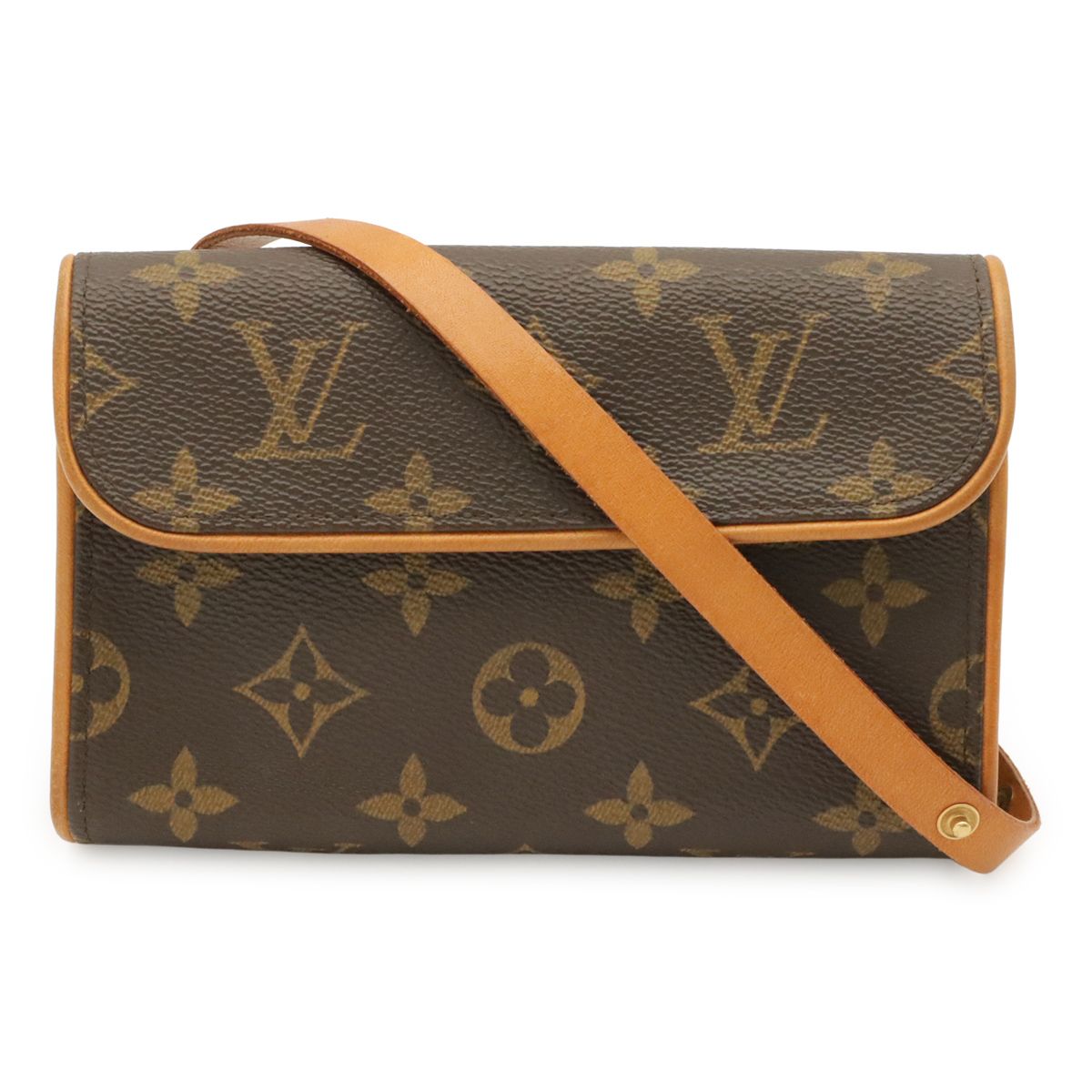Louis Vuitton Monogram Pochette Florentine Waist Pouch Hip 2-Way Clutch XS