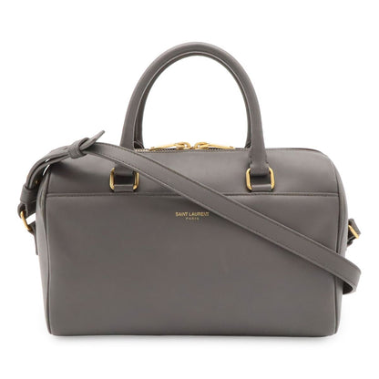 Saint Laurent Paris YSL Baby Duffle Mini 2-Way Shoulder Bag Gray