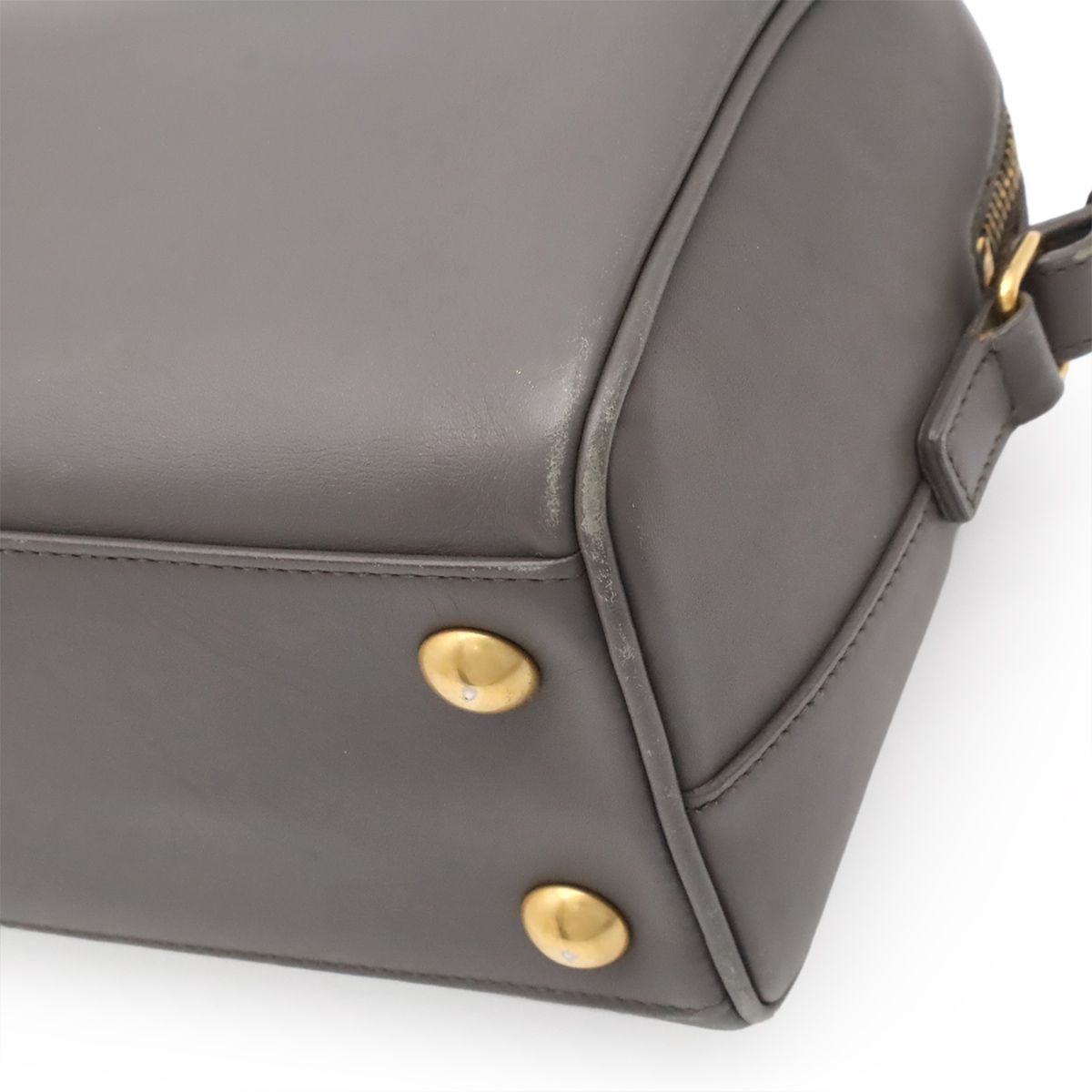 Saint Laurent Paris YSL Baby Duffle Mini 2-Way Shoulder Bag Gray — view 3