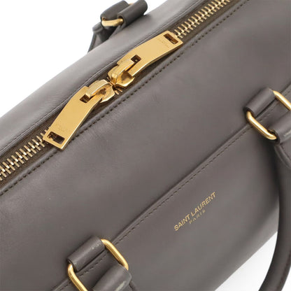 Saint Laurent Paris YSL Baby Duffle Mini 2-Way Shoulder Bag Gray — view 5