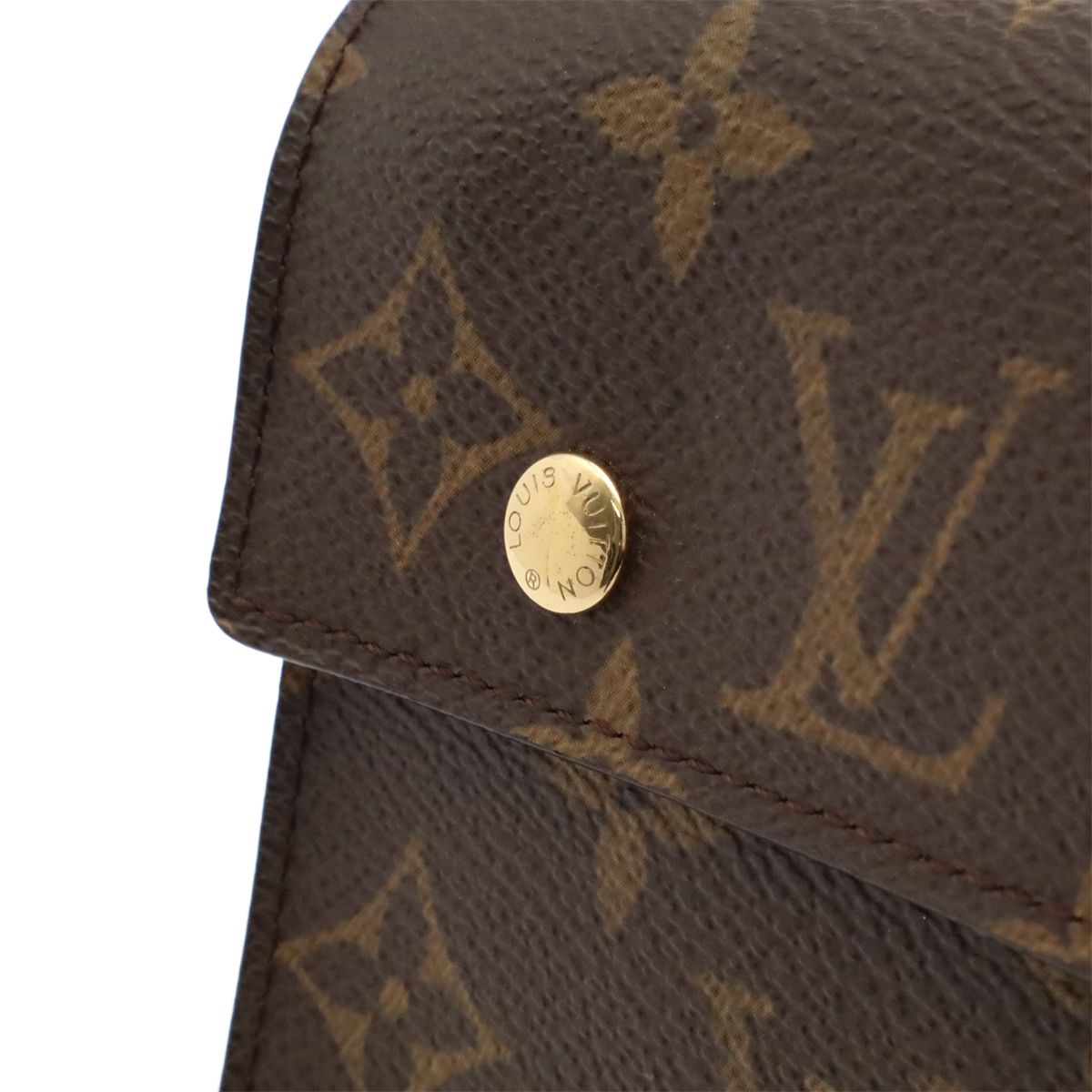 Louis Vuitton Monogram Portefeuille Accordion Wallet Bifold Chain Out of Stock — view 4