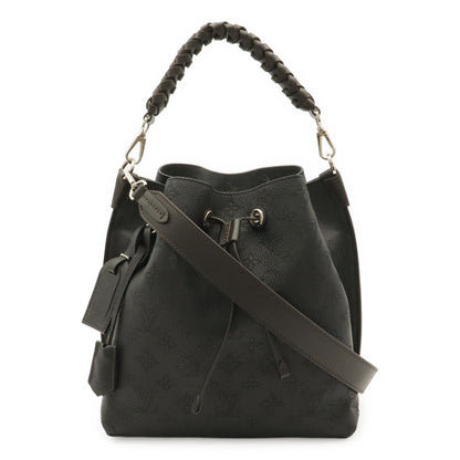 Louis Vuitton Monogram Mahina Mulia Shoulder Bag Tote 2-Way Leather Noir Black