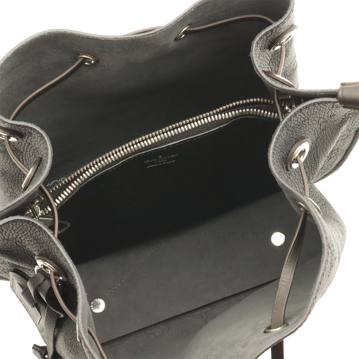 Louis Vuitton Monogram Mahina Mulia Shoulder Bag Tote 2-Way Leather Noir Black — view 6