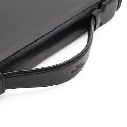 Loewe Anagram Clutch Zip Around Wallet Leather Black Silver — view 4