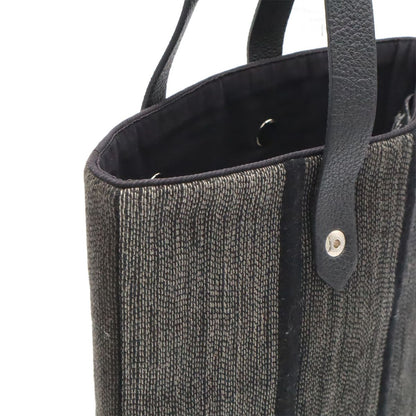 Hermes Amedaba Diago PM Tote Bag Wool Cotton Gray Black Silver — view 6