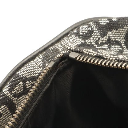 Dior Trotter Mini Boston Bag Travel Jacquard Canvas Black Silver — view 8